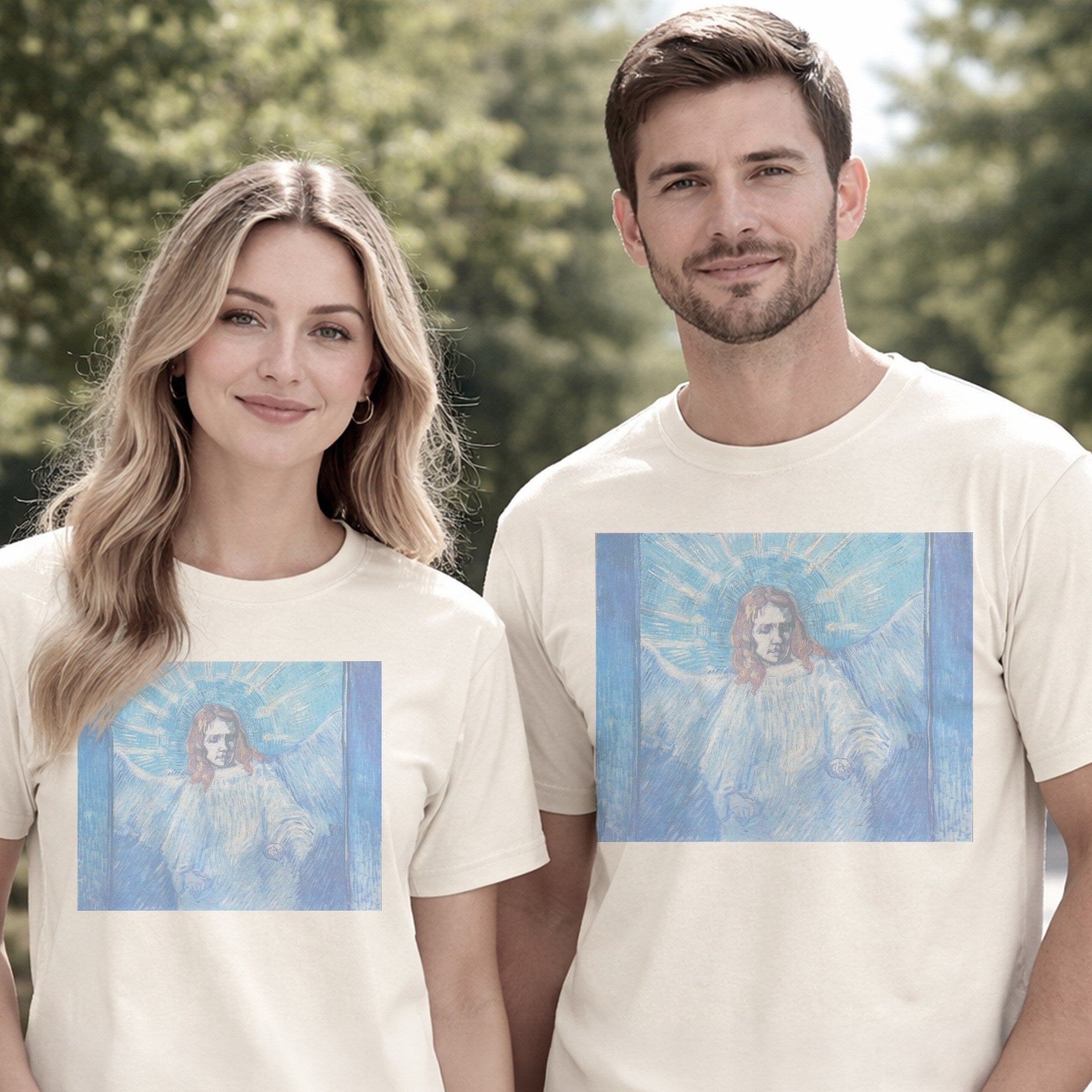 Vincent van Gogh — Half-Figure of an Angel (after Rembrandt) Post-Impressionist Art Tee