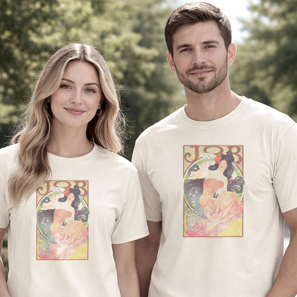 Alphonse Mucha — JOB (1897–1898) Vintage Art Nouveau Poster Tee
