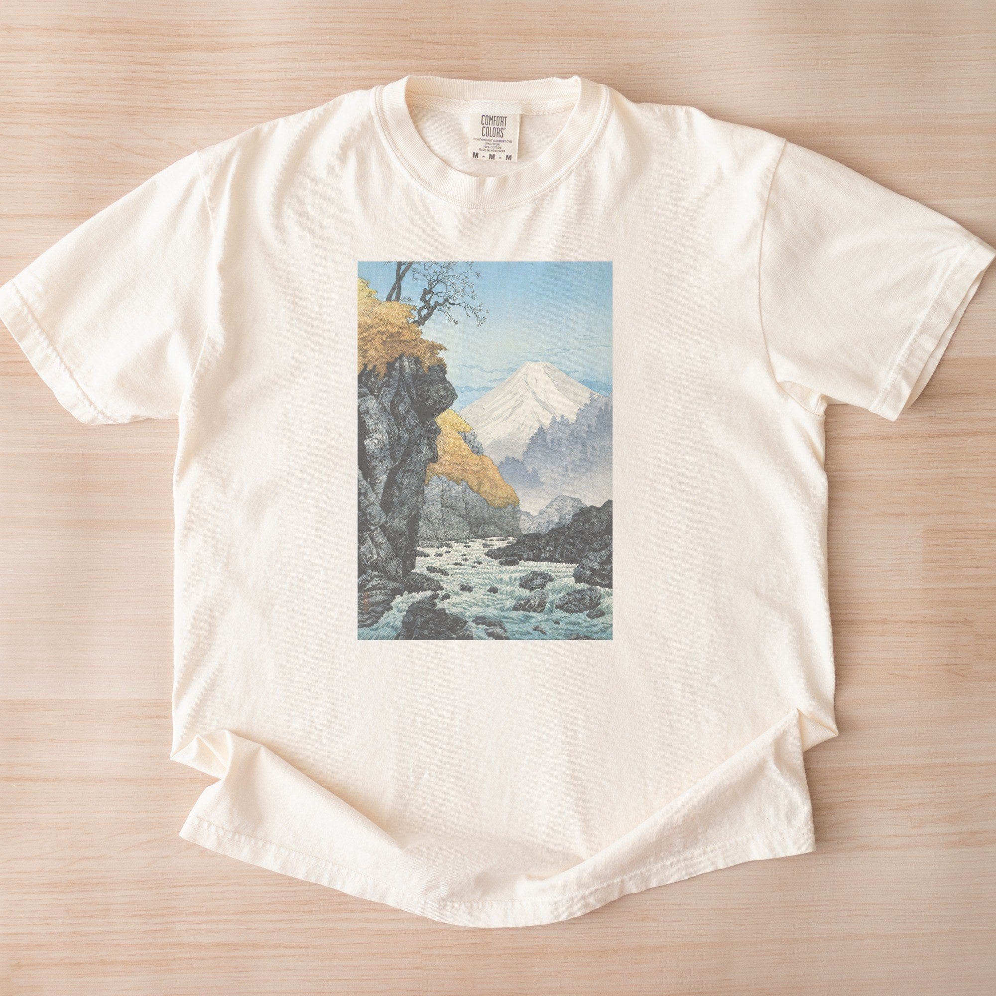 Takahashi Hiroaki (Shōtei) — Foot of Mount Ashitaka (1932) Japanese Woodblock Landscape Tee