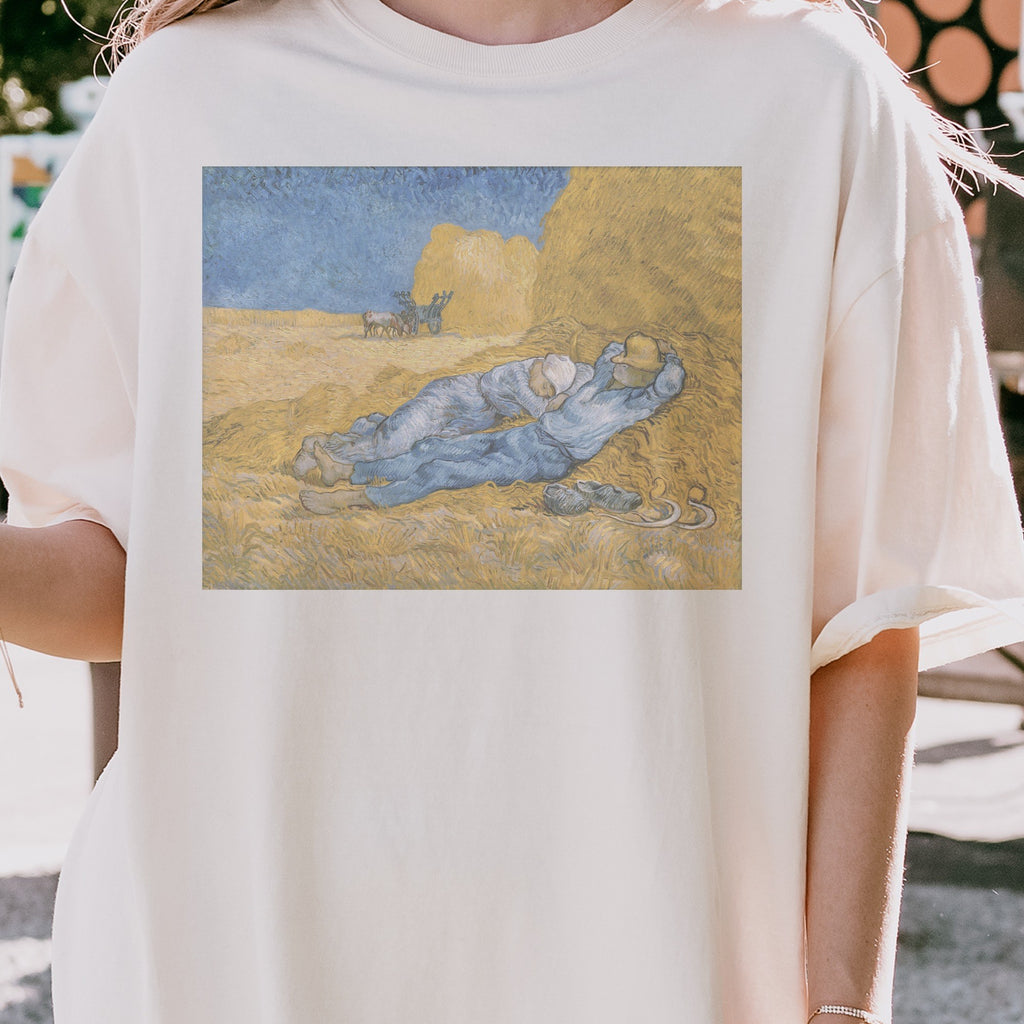 Vincent van Gogh — The Siesta (1890) Post-Impressionist Fine Art Tee