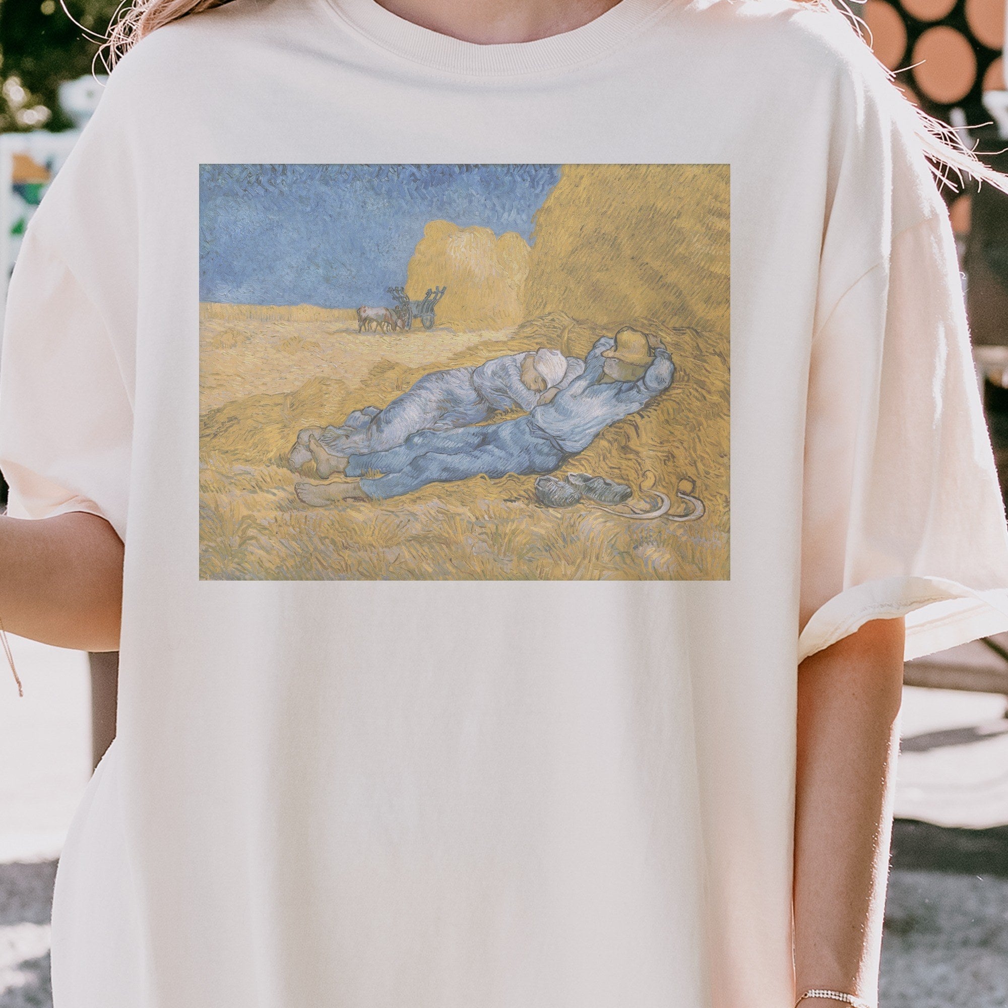Vincent van Gogh — The Siesta (1890) Post-Impressionist Fine Art Tee