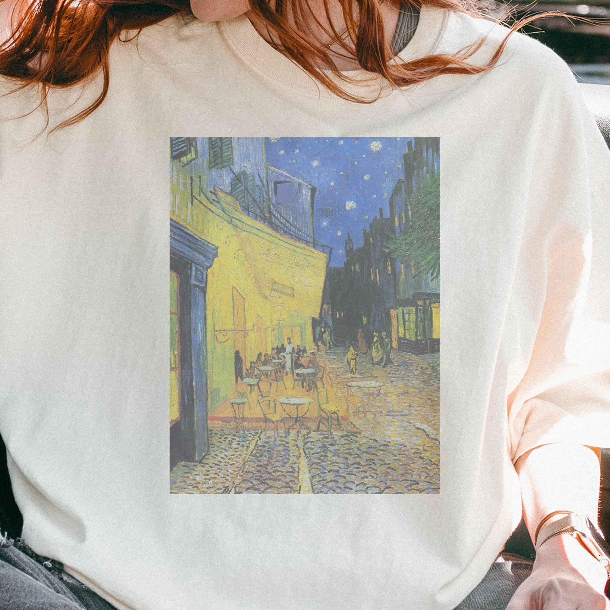 Vincent van Gogh — Café Terrace at Night (1888) Post-Impressionist Art Tee