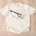 Reimagined 'Fret Not' — Classical Guitar from an 1850 Danish 'Musik' Plate (Psalm 37) Vintage Art Tee