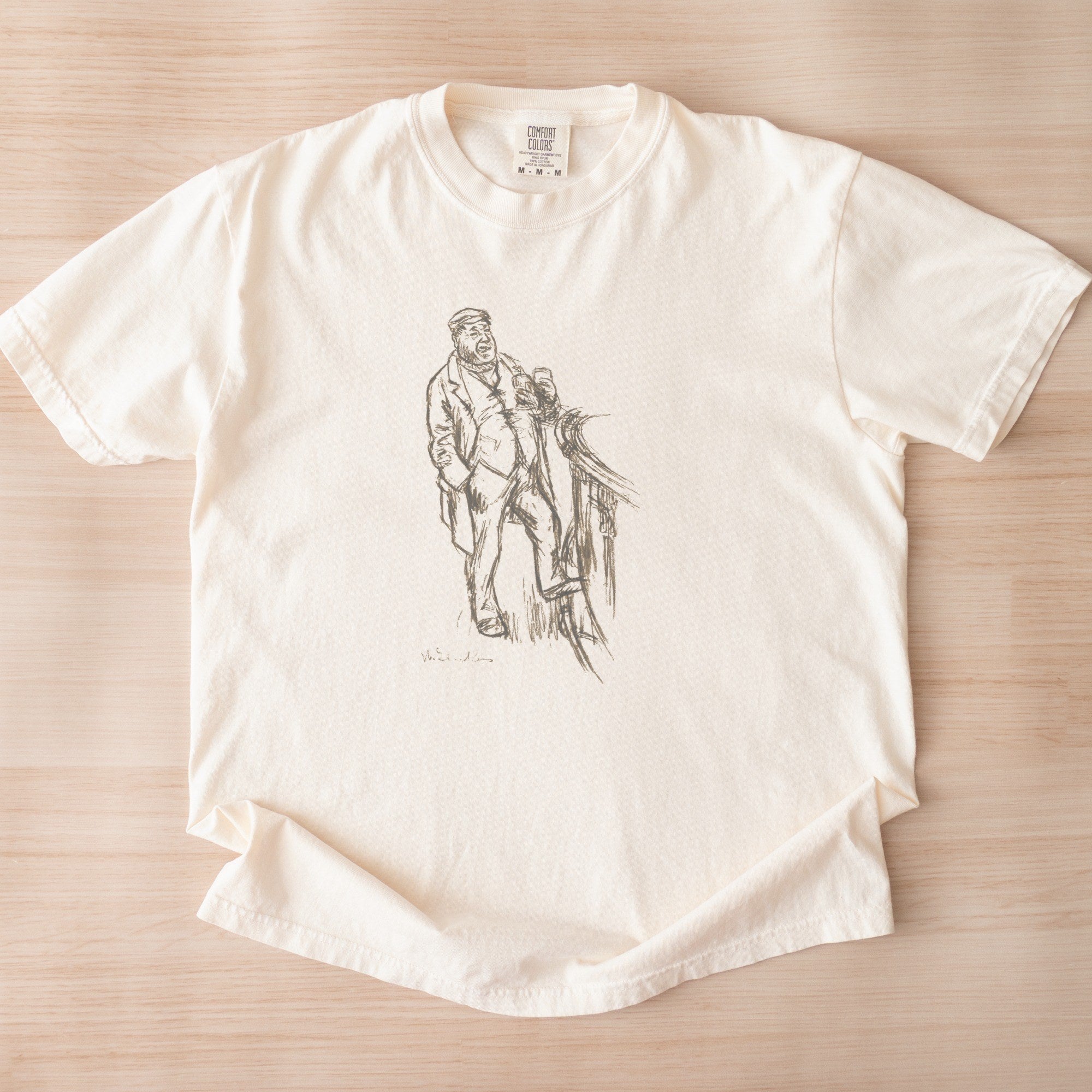 William James Glackens — 'Barbaro Fats' Vintage Figure Sketch Tee
