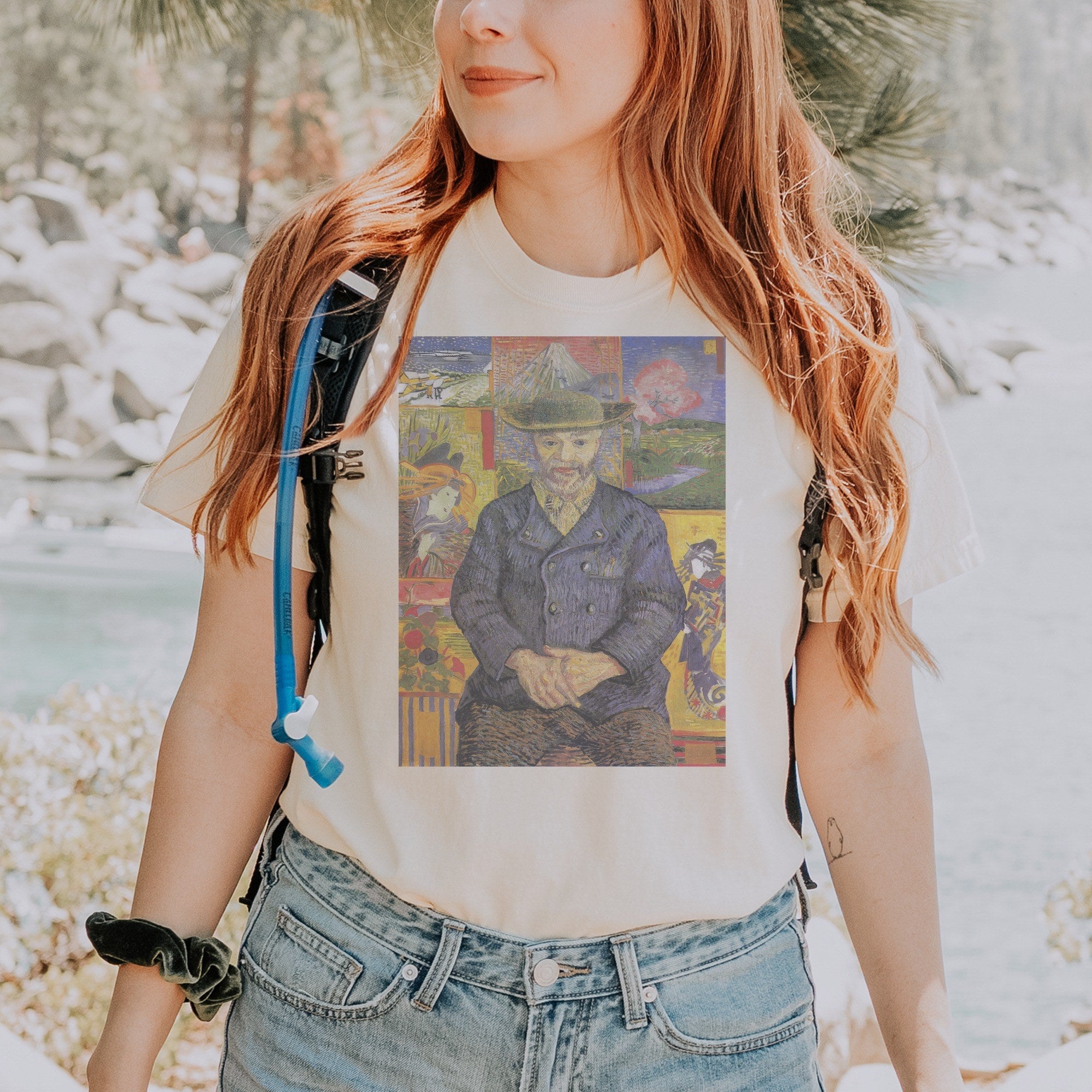 Vincent van Gogh — Portrait of Père Tanguy (1887) Post-Impressionist Fine Art Tee