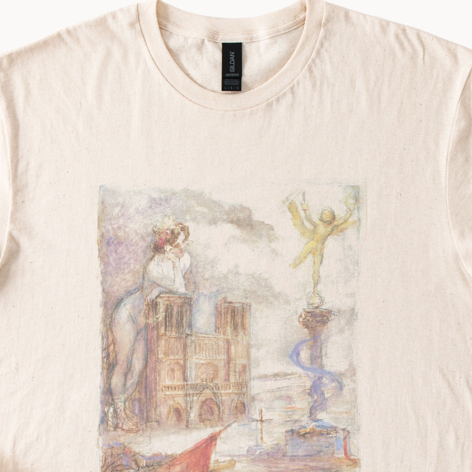 Adolphe Willette — Notre-Dame de Paris (1904) Vintage French Watercolor Tee