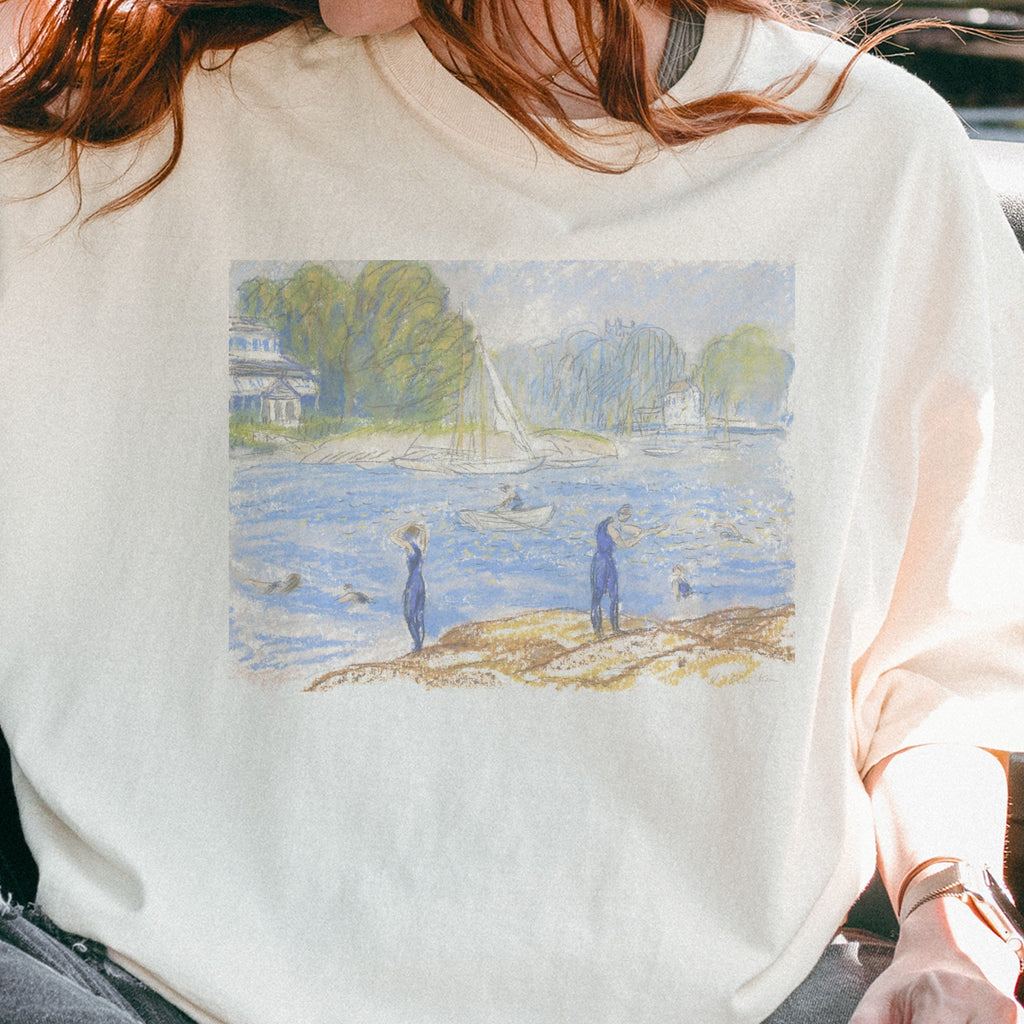 William James Glackens — Bathers, Annisquam Vintage American Impressionist Beach Tee