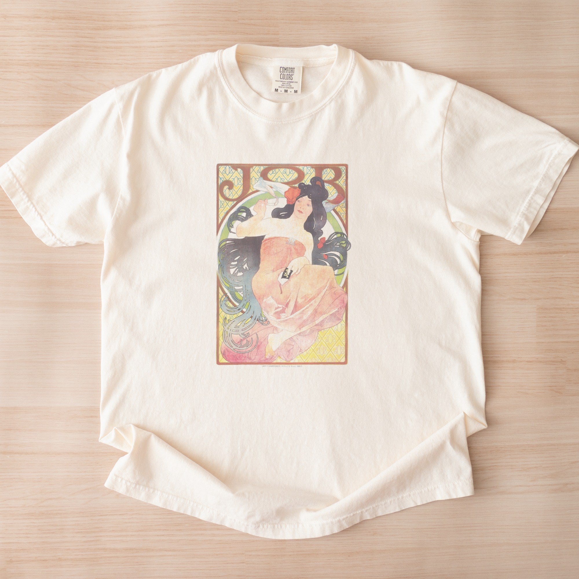 Alphonse Mucha — JOB (1897–1898) Vintage Art Nouveau Poster Tee