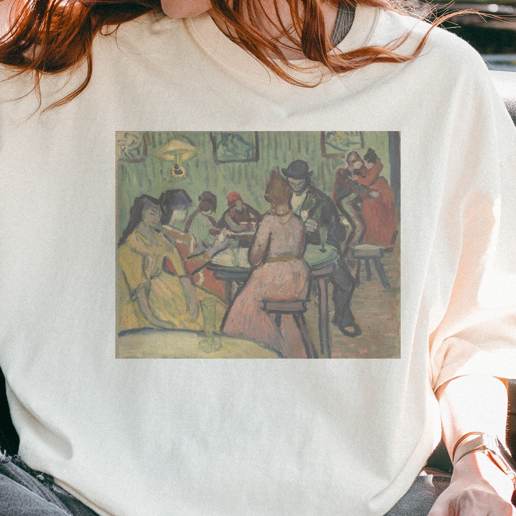 Vincent van Gogh — The Brothel (Le Lupanar) Post-Impressionist Café Interior Tee
