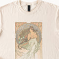 Alphonse Mucha — Music (Les Arts) (1898) Vintage Art Nouveau Tee