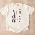 Reimagined 'Musik' Violin Plate (1850) — 'Adagio' Vintage Music Art Tee