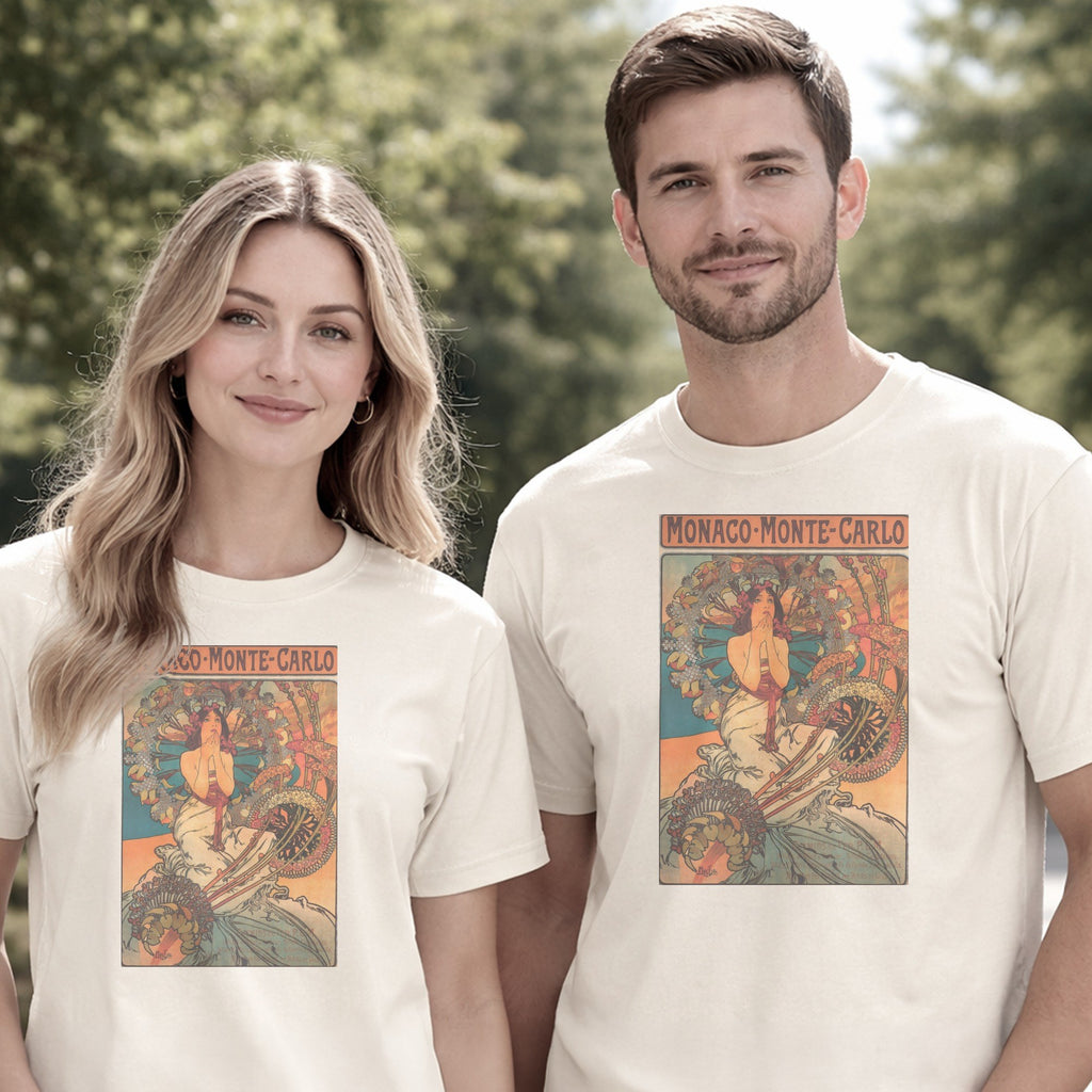 Alphonse Mucha — Monaco · Monte-Carlo (1897) Vintage Art Nouveau Travel Poster Tee