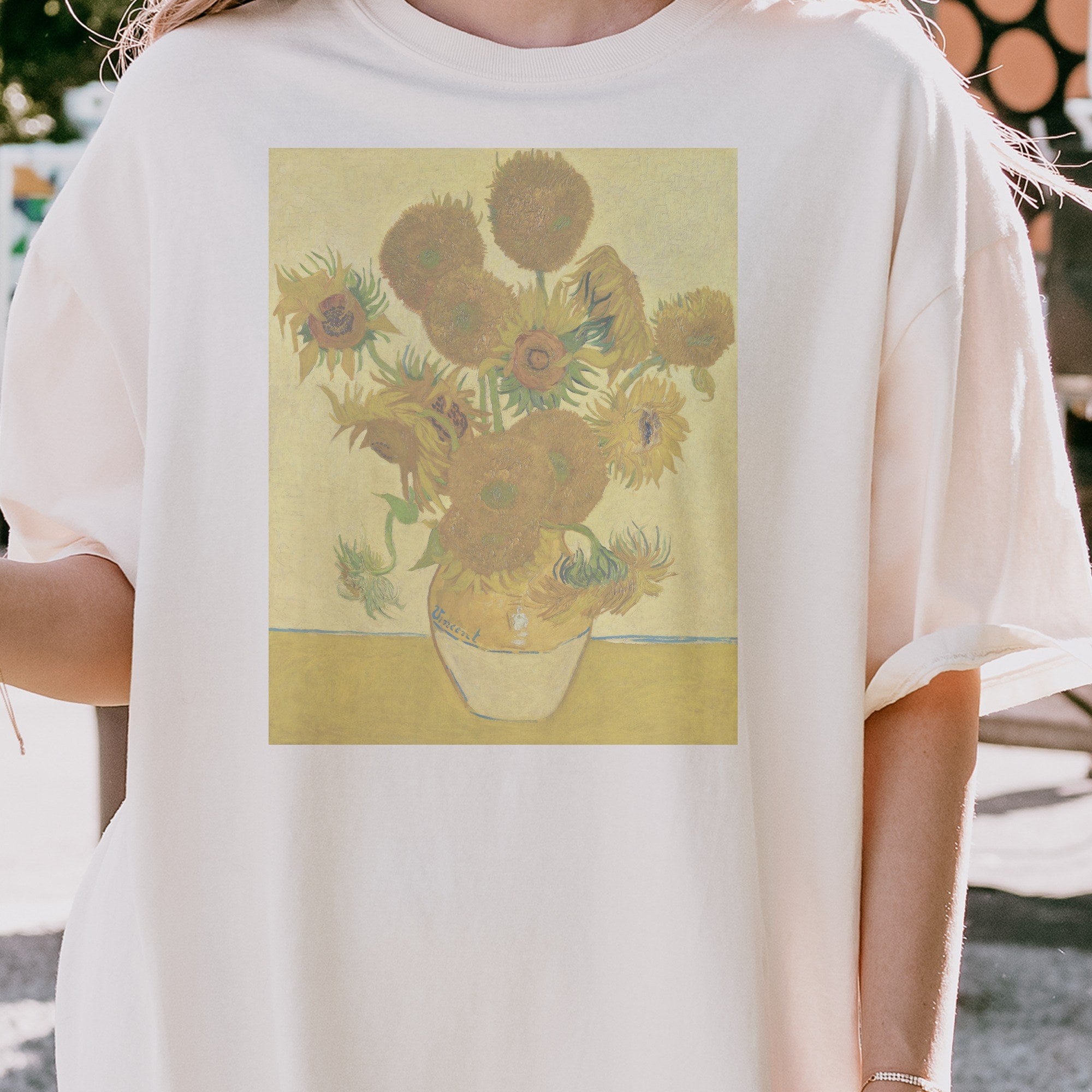 Vincent van Gogh — Sunflowers (1888) Post-Impressionist Still Life Tee