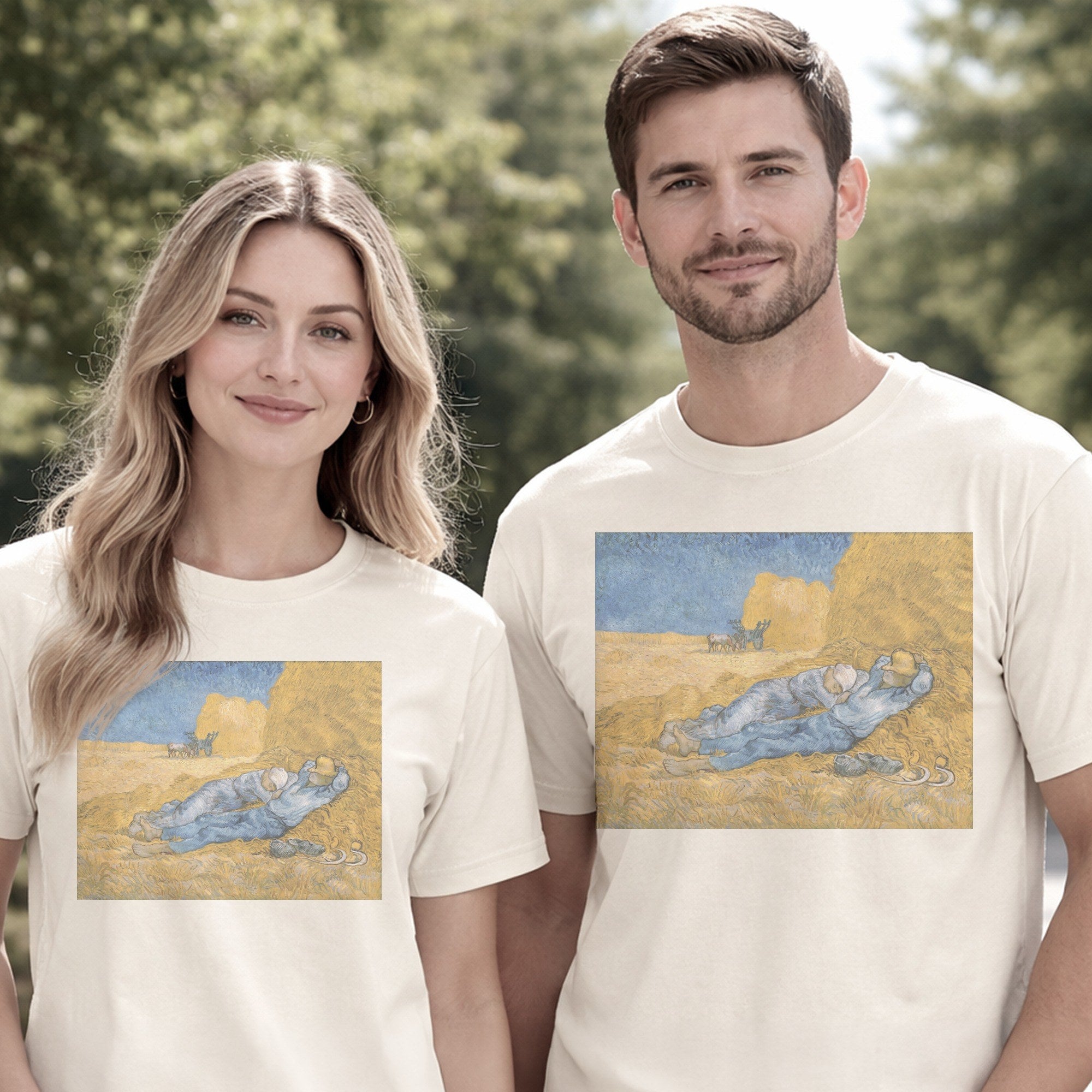 Vincent van Gogh — The Siesta (1890) Post-Impressionist Fine Art Tee