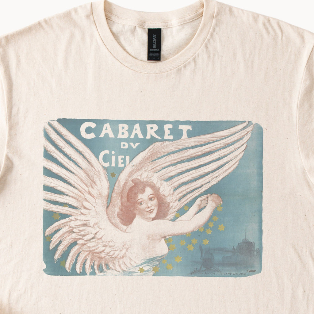 Adolphe Willette — Cabaret du Ciel (c. 1880–1900) Vintage French Cabaret Poster Tee