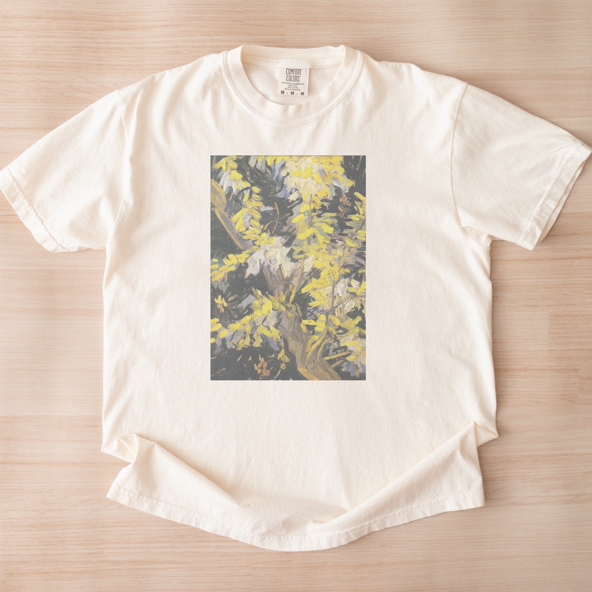 Vincent van Gogh — Blossoming Acacia Branches (1890) Post-Impressionist Floral Art Tee
