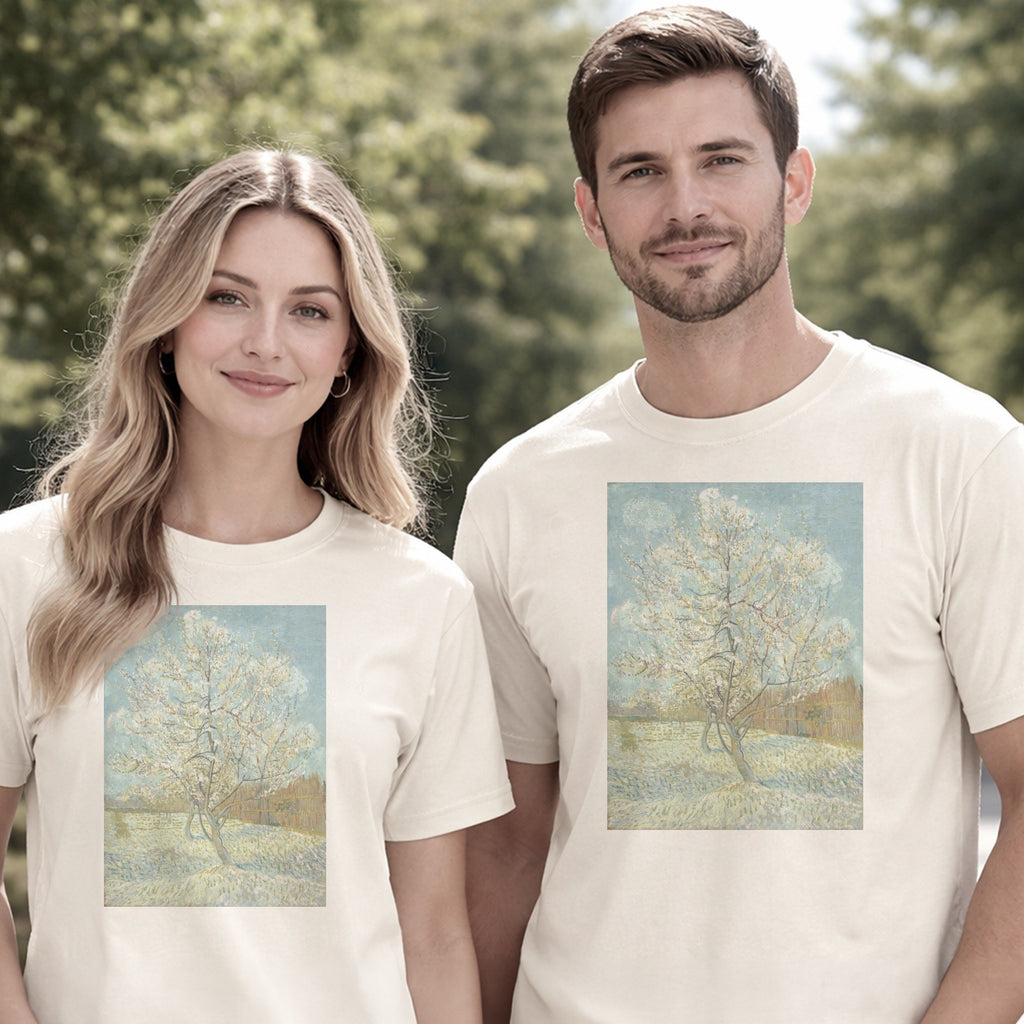 Vincent van Gogh — The Pink Peach Tree (1888) Post-Impressionist Blossom Art Tee