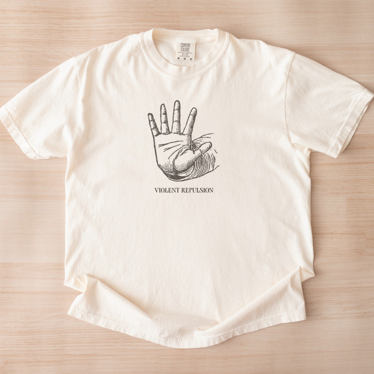 Violent Repulsion Hand Gesture Plate — Positions of the Hands (1910) Vintage Anatomy Tee