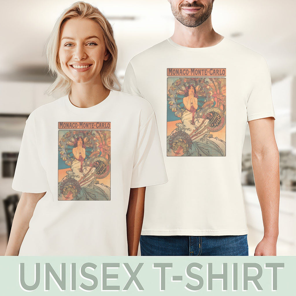 Alphonse Mucha — Monaco · Monte-Carlo (1897) Vintage Art Nouveau Travel Poster Tee