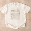 Vincent van Gogh — Arles: View from the Wheatfields (1888) Vintage Reed-Pen Drawing Tee