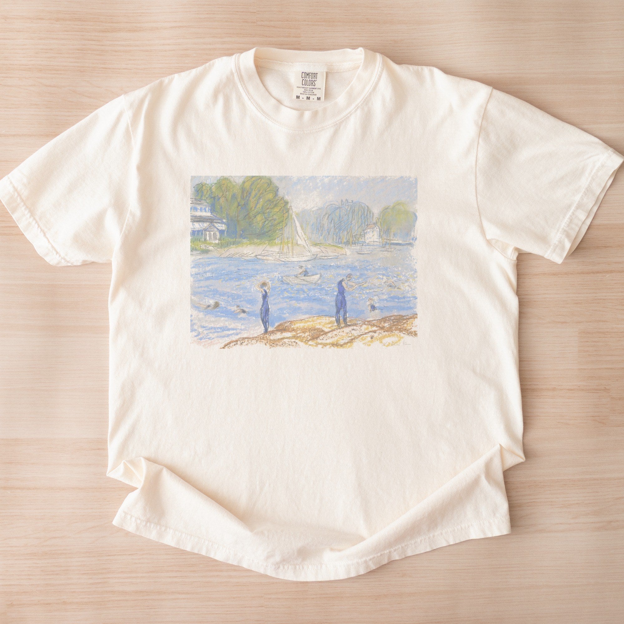 William James Glackens — Bathers, Annisquam Vintage American Impressionist Beach Tee