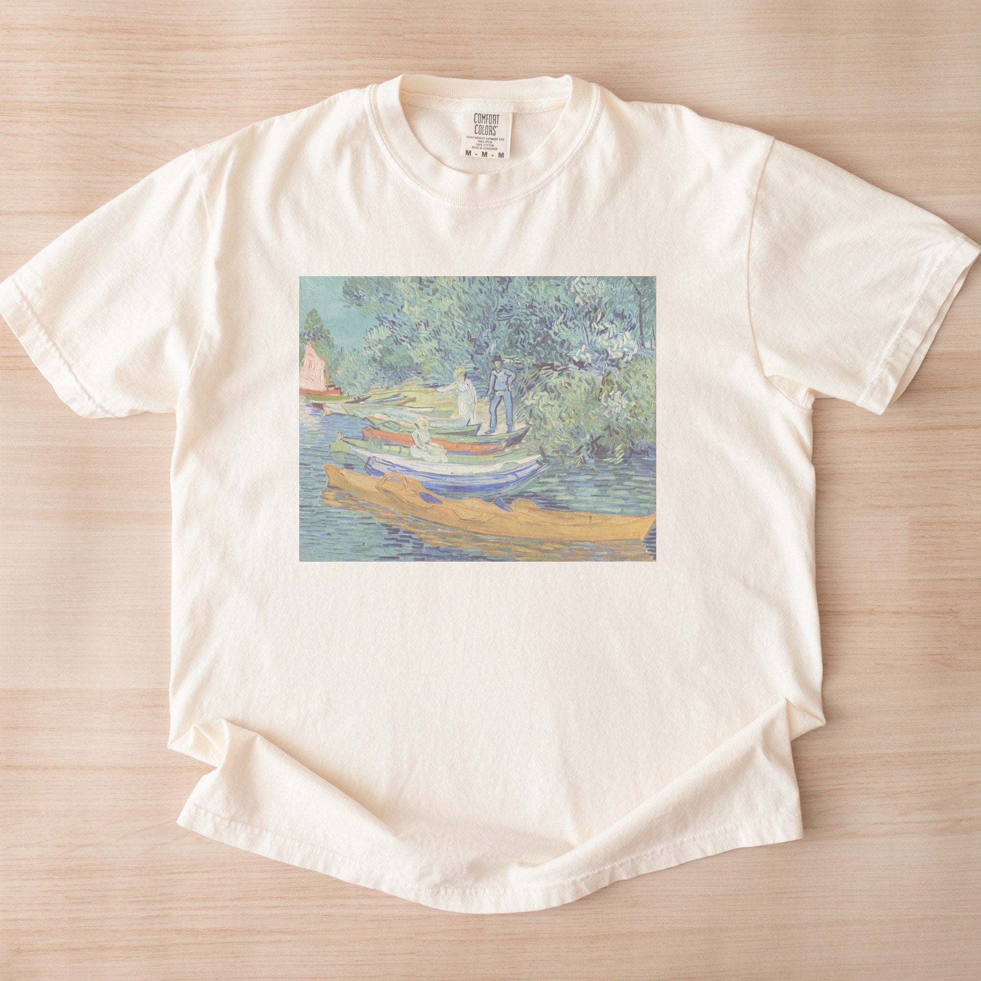 Vincent van Gogh — Bank of the Oise at Auvers (1890) Post-Impressionist Riverside Art Tee