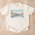Takahashi Hiroaki (Shōtei) — Mt. Fuji from Tagonoura, Snow Scene (1932) Japanese Woodblock Tee