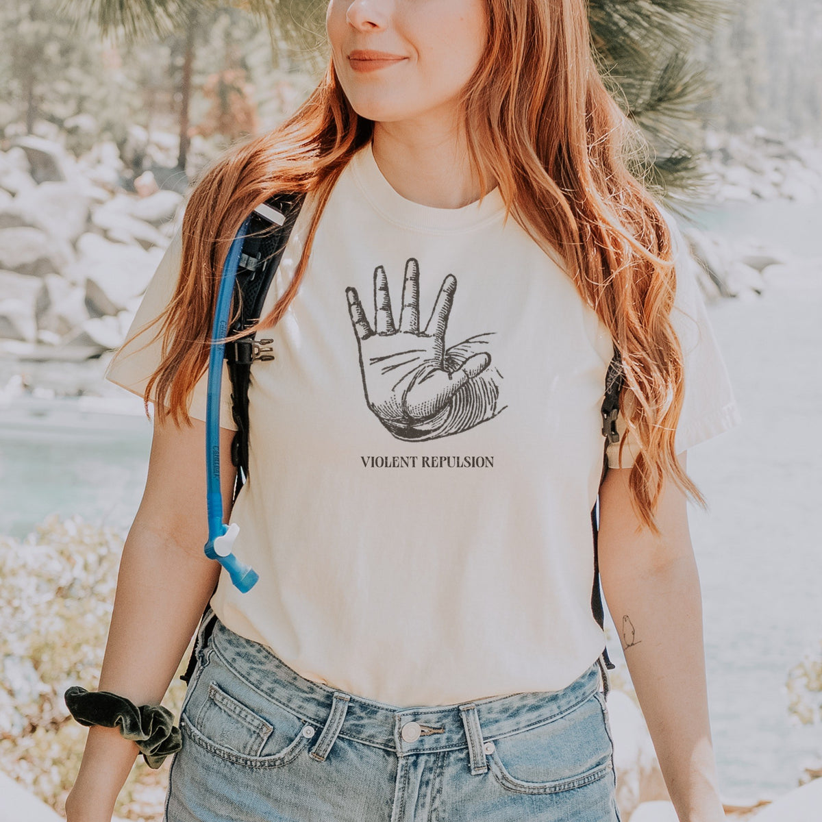 Violent Repulsion Hand Gesture Plate — Positions of the Hands (1910) Vintage Anatomy Tee