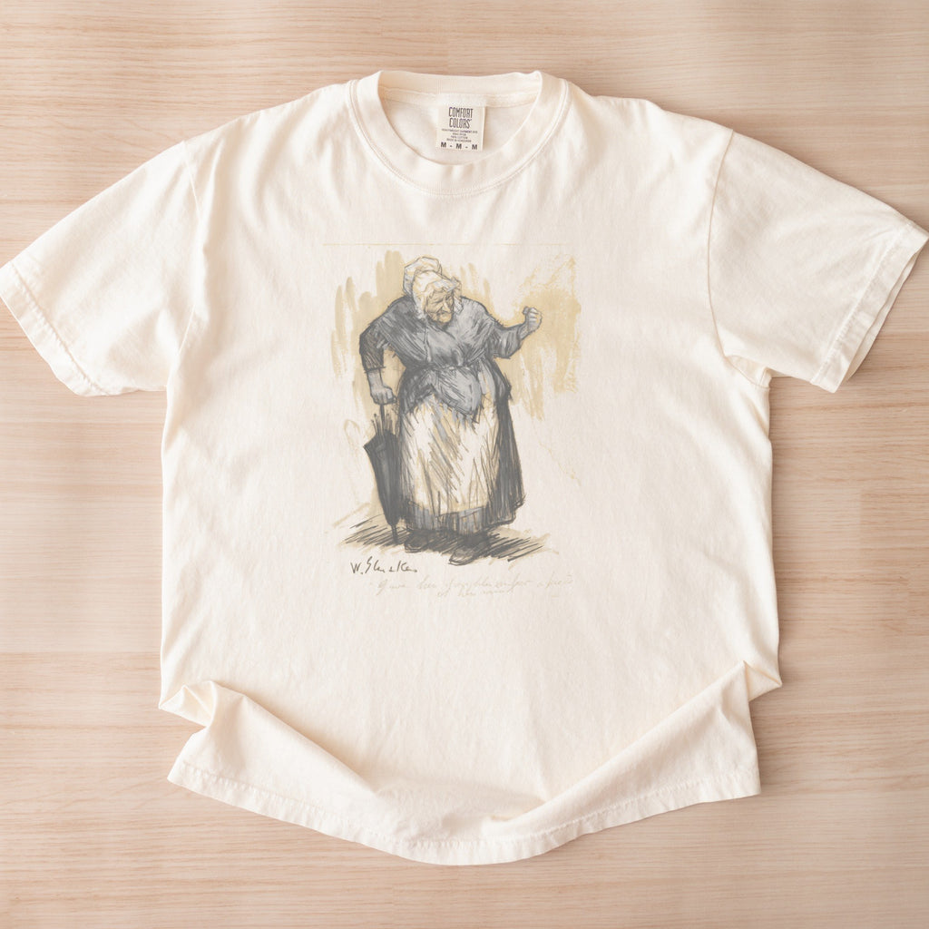 William James Glackens — She Gave Her Darter-in-law a Piece of Her Mind — Vintage Ashcan Illustration Tee