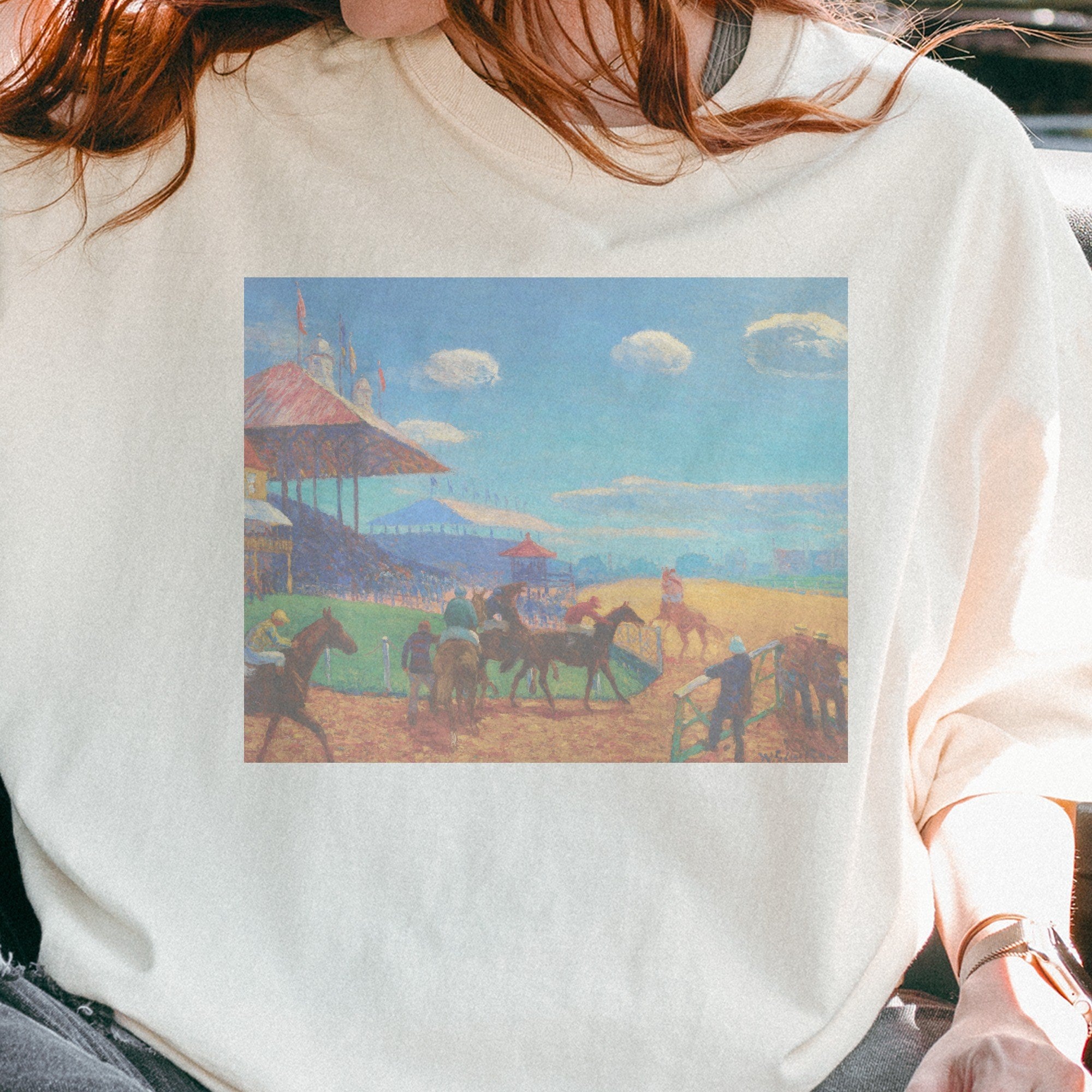 William James Glackens — Race Track (1908–1909) Vintage American Impressionism Tee