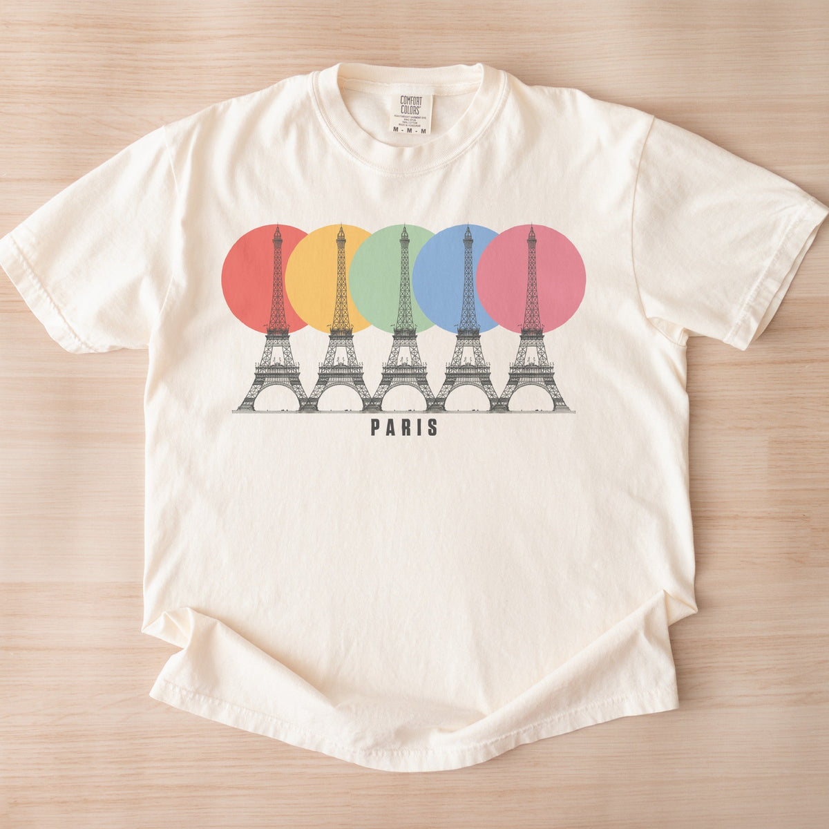 Reimagined Eiffel Tower Engraving (1889) — Pop-Art PARIS Tee