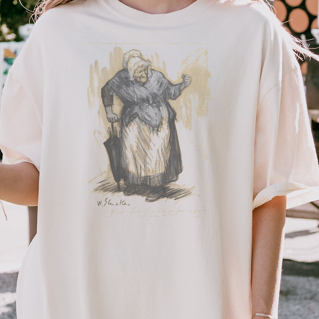 William James Glackens — She Gave Her Darter-in-law a Piece of Her Mind — Vintage Ashcan Illustration Tee