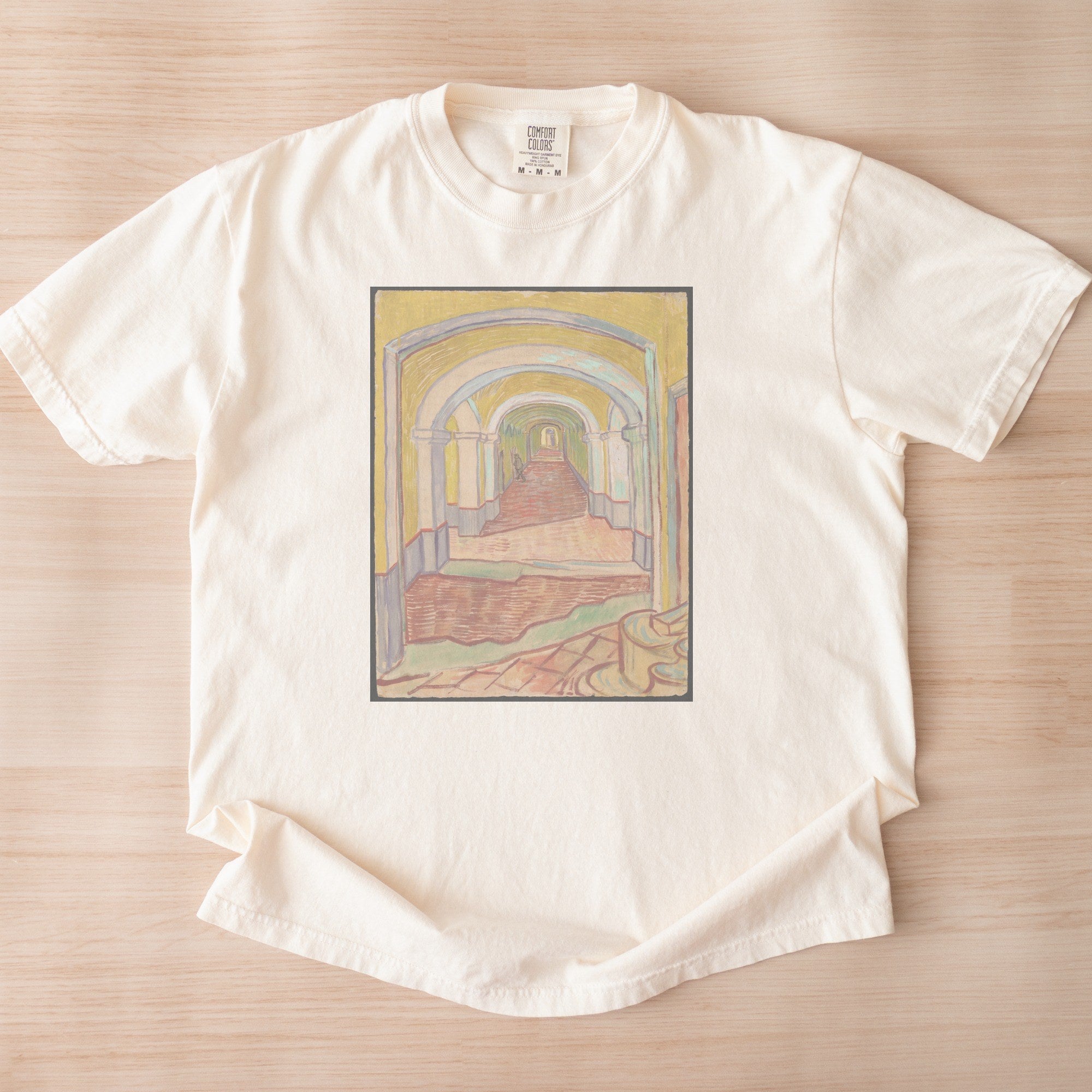Vincent van Gogh — Corridor in the Asylum (1889) Post-Impressionist Vintage Art Tee
