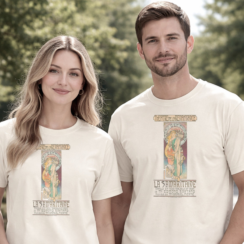 Alphonse Mucha — La Samaritaine (1897) Vintage Art Nouveau Theatre Poster Tee