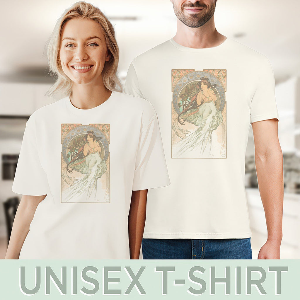 Alphonse Mucha — Music (Les Arts) (1898) Vintage Art Nouveau Tee