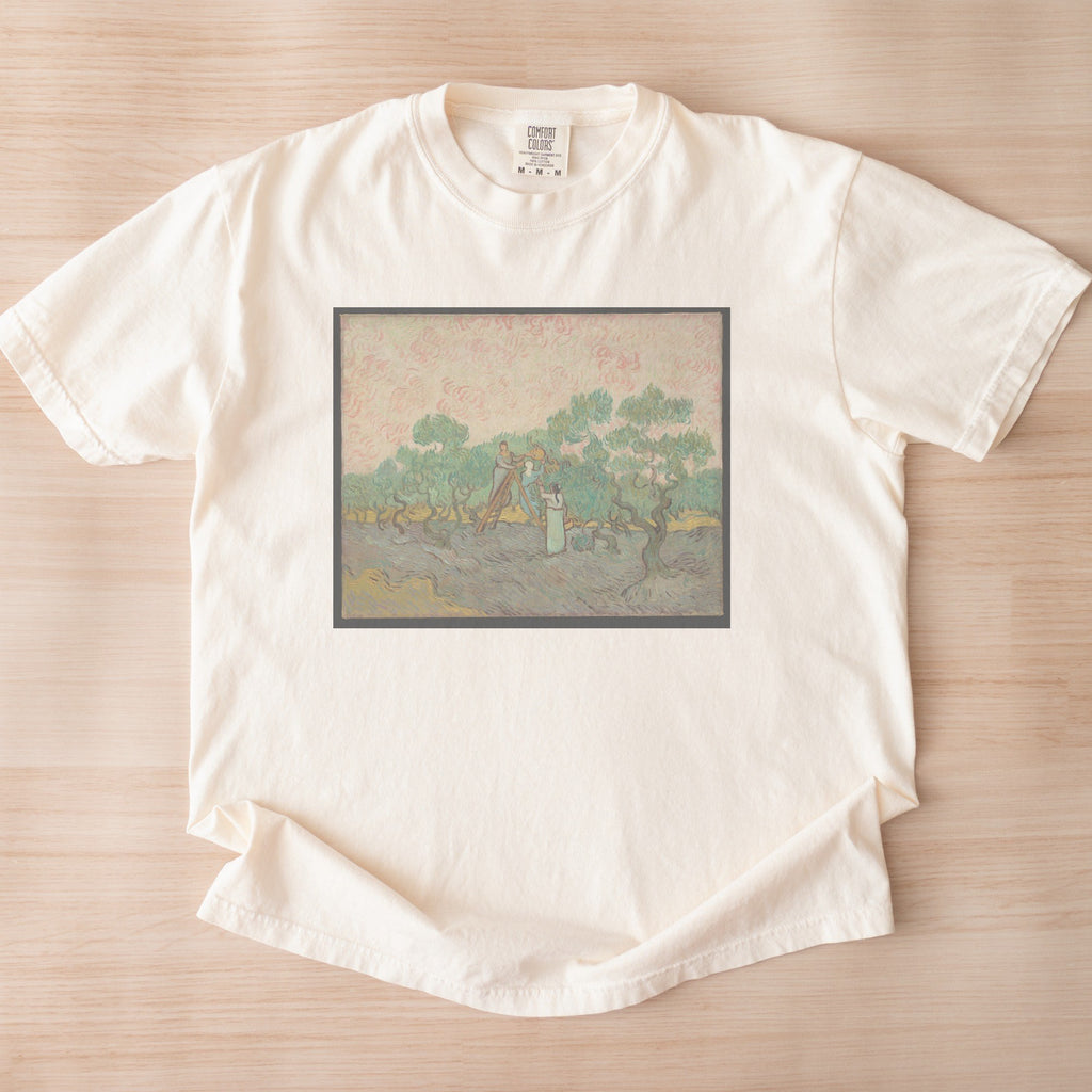 Vincent van Gogh — Women Picking Olives (1889) Post-Impressionist Fine Art Tee