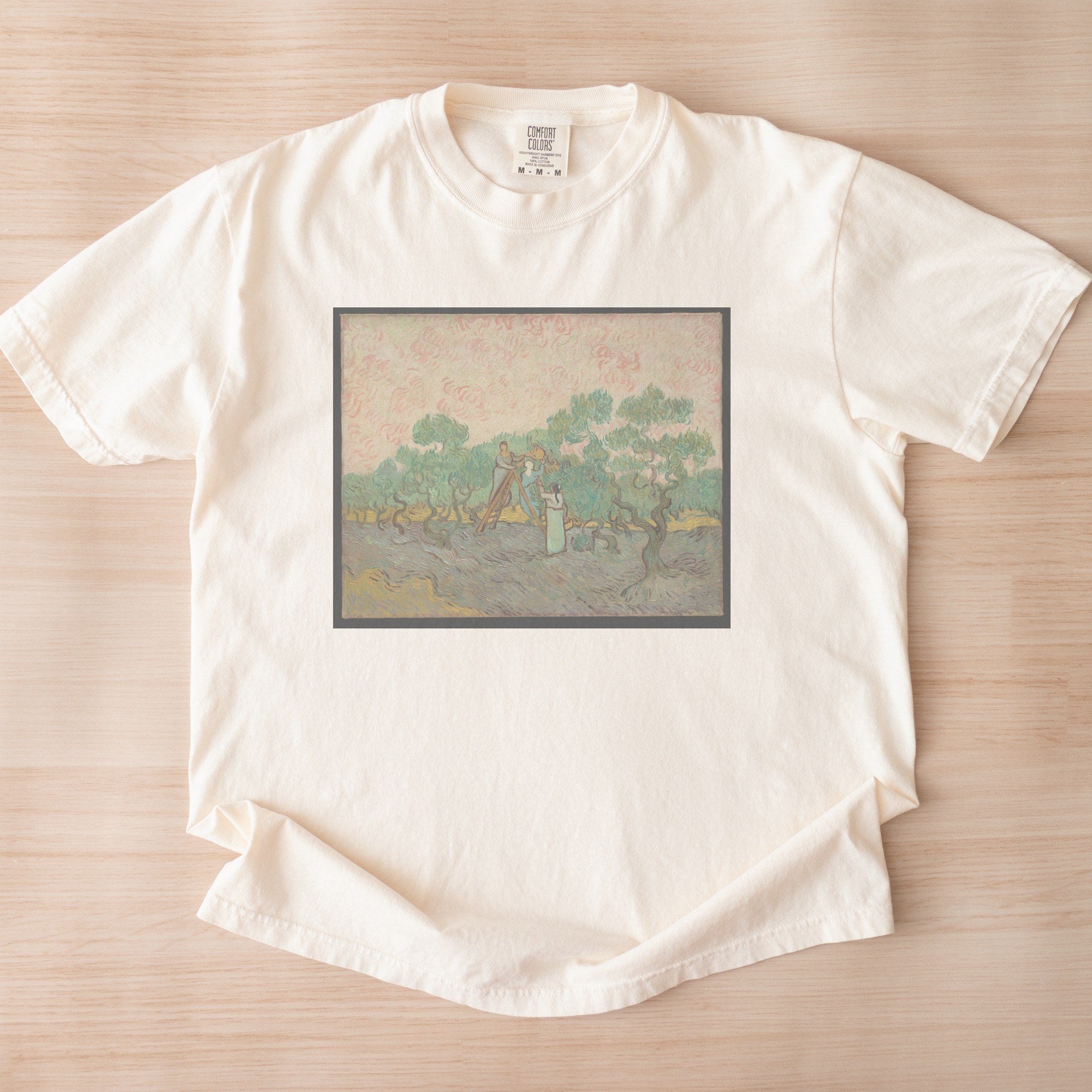 Vincent van Gogh — Women Picking Olives (1889) Post-Impressionist Fine Art Tee