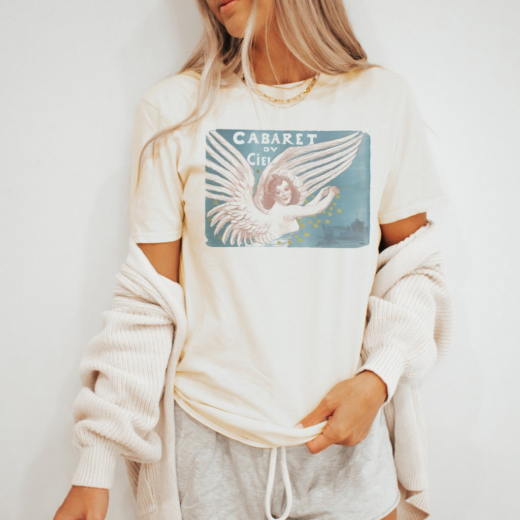 Adolphe Willette — Cabaret du Ciel (c. 1880–1900) Vintage French Cabaret Poster Tee