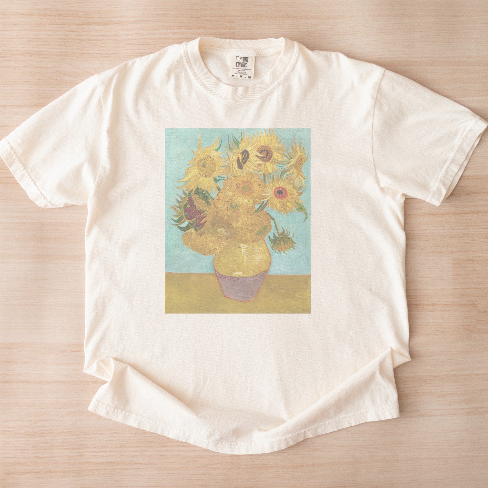 Vincent van Gogh — Vase with Twelve Sunflowers (1888–1889) Post-Impressionist Sunflowers Art Tee