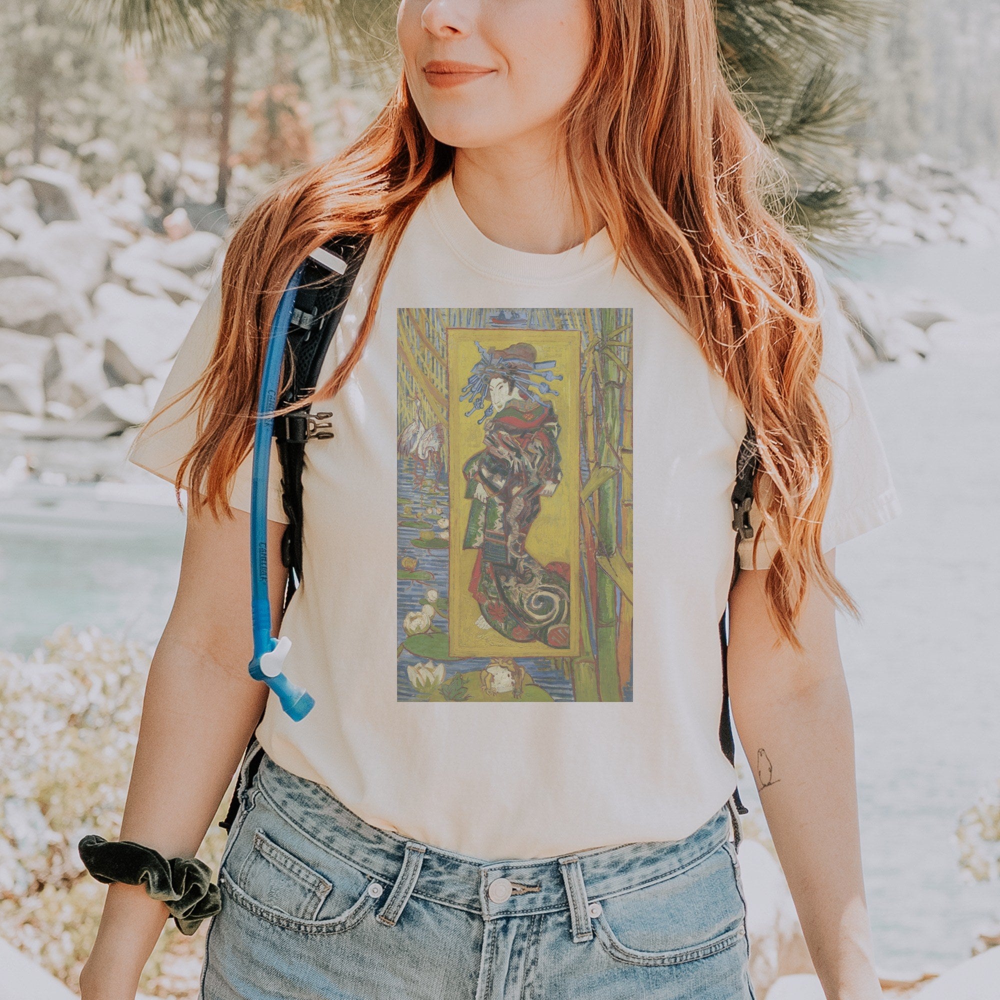Vincent van Gogh — Courtisane (after Eisen) (1887) Japonisme Fine Art Tee