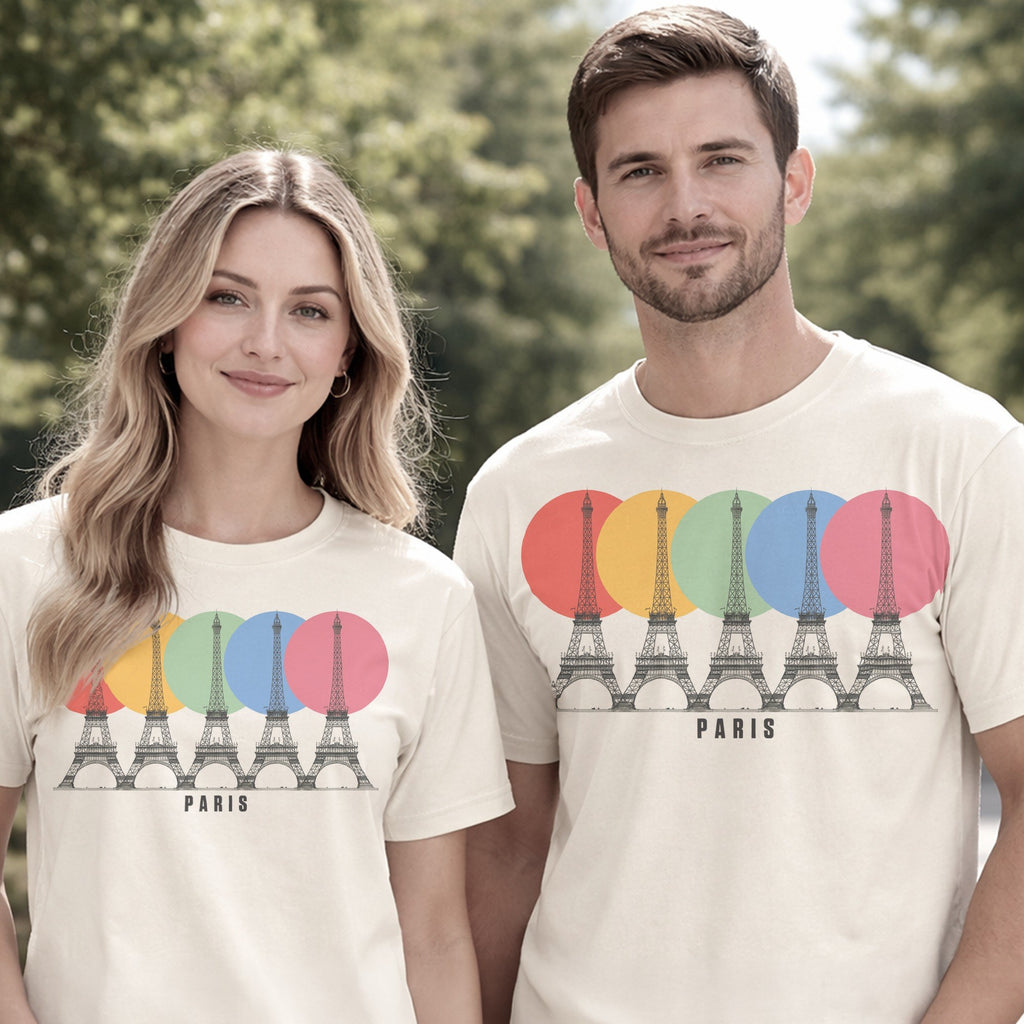Reimagined Eiffel Tower Engraving (1889) — Pop-Art PARIS Tee