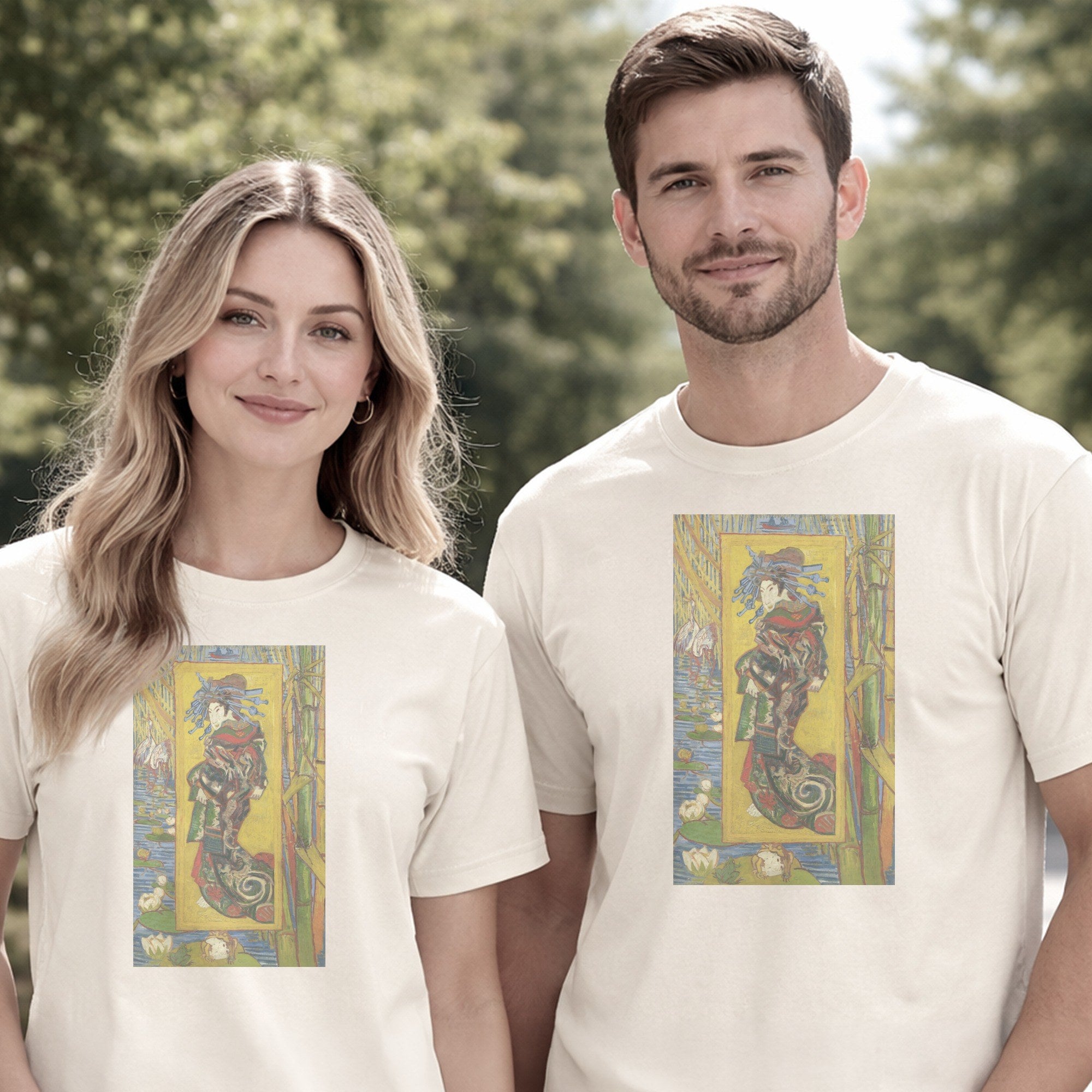 Vincent van Gogh — Courtisane (after Eisen) (1887) Japonisme Fine Art Tee