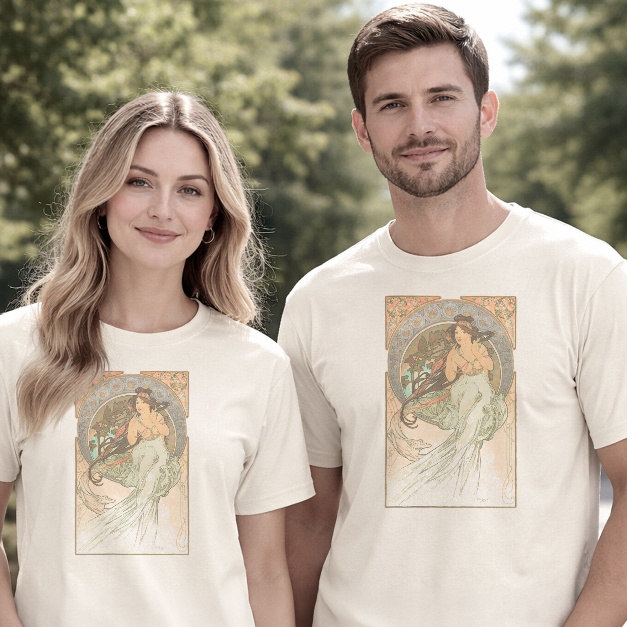 Alphonse Mucha — Music, from 'The Arts' series (1898) Vintage Art Nouveau Tee