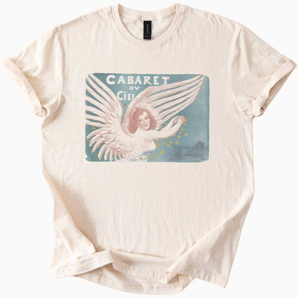 Adolphe Willette — Cabaret du Ciel (c. 1880–1900) Vintage French Cabaret Poster Tee