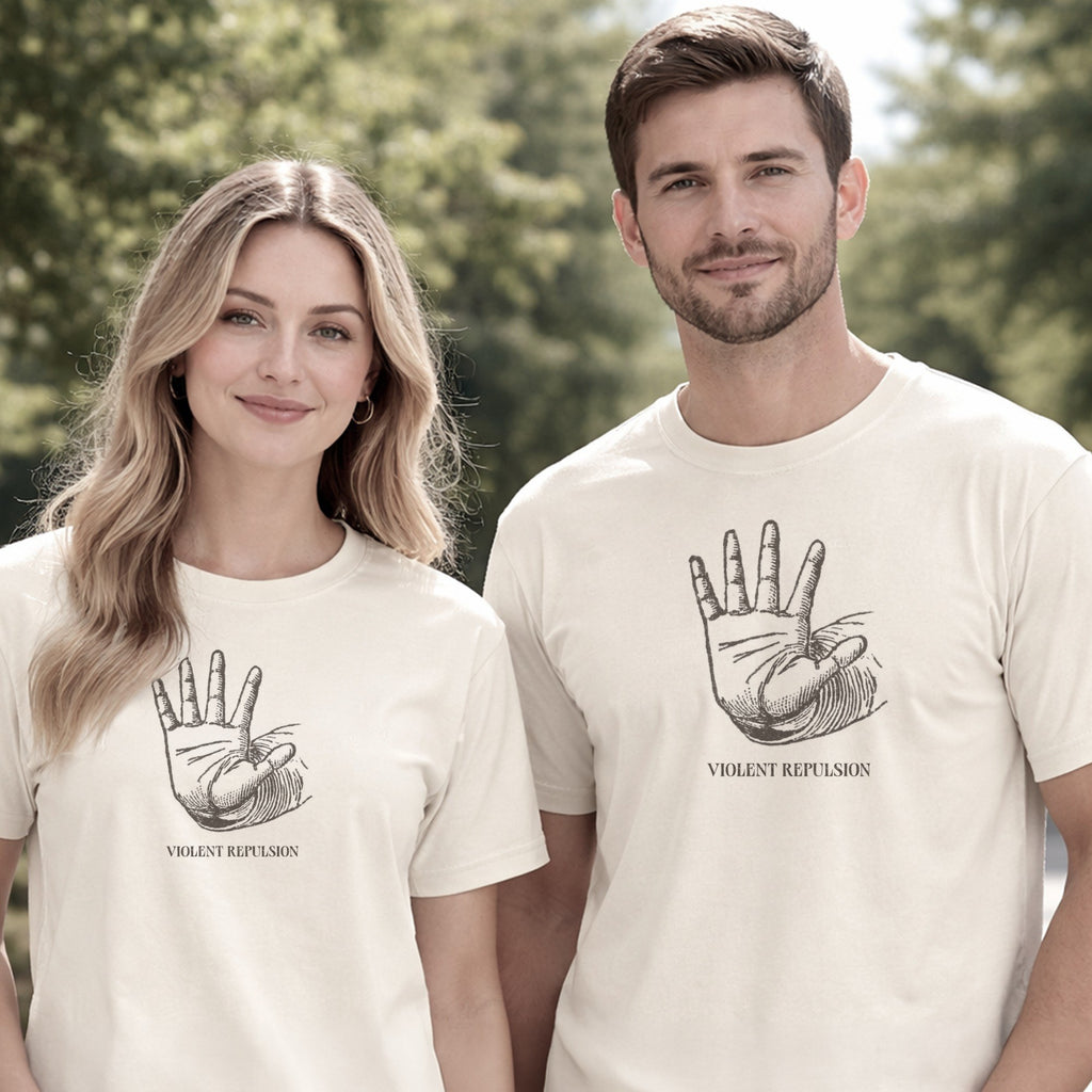 Violent Repulsion Hand Gesture Plate — Positions of the Hands (1910) Vintage Anatomy Tee