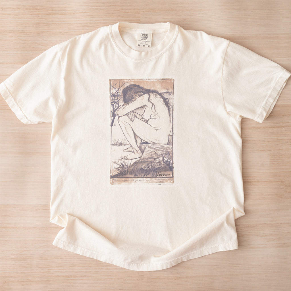 Vincent van Gogh — Sorrow (1882) Vintage Figure Drawing Tee