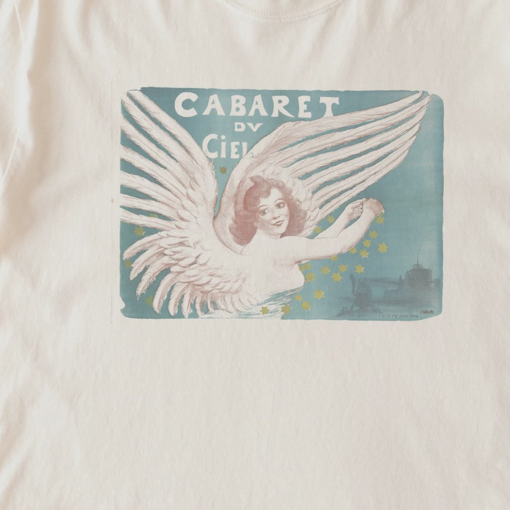 Adolphe Willette — Cabaret du Ciel (c. 1880–1900) Vintage French Cabaret Poster Tee