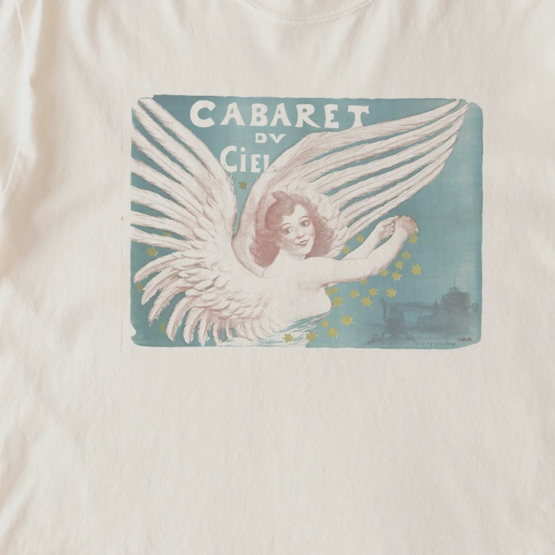 Adolphe Willette — Cabaret du Ciel (c. 1880–1900) Vintage French Cabaret Poster Tee