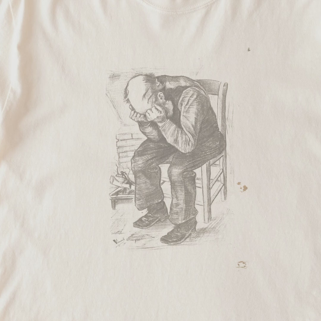 Vincent van Gogh — At Eternity's Gate (1882) Vintage Lithograph Art Tee