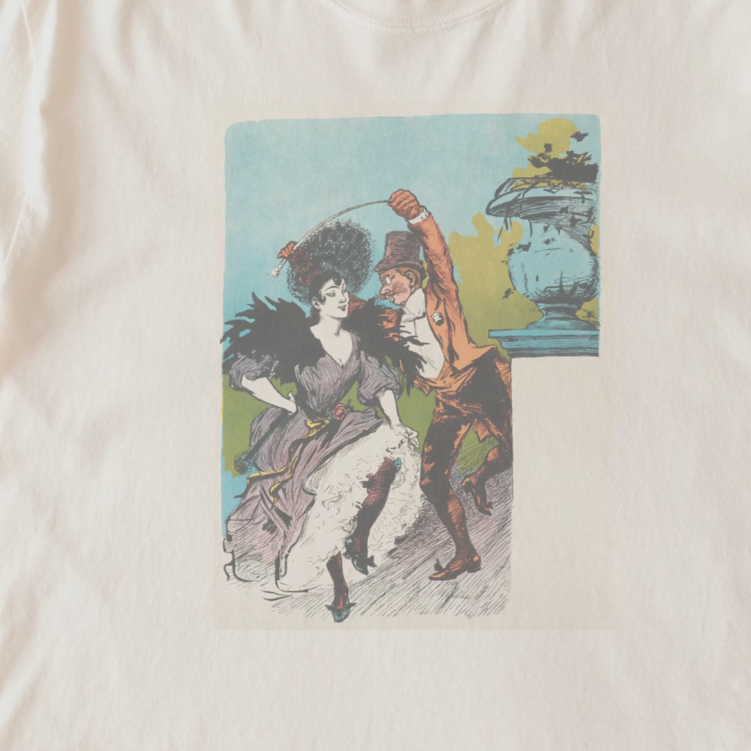 Adolphe Willette — Dancing Poster (c.1880–1900) Vintage Belle Époque Cabaret Tee